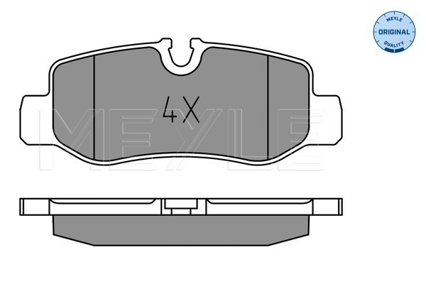 Set placute frana,frana disc 025 221 0118 MEYLE