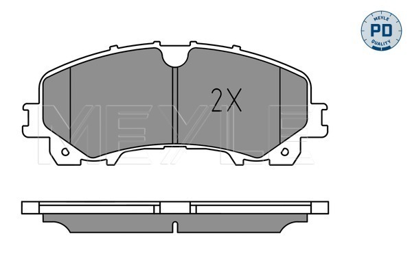 Set placute frana,frana disc 025 221 1716/PD MEYLE