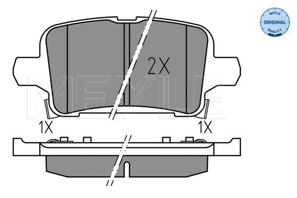 Set placute frana,frana disc 025 221 2917 MEYLE