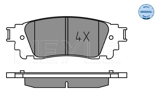 Set placute frana,frana disc 025 221 5315 MEYLE