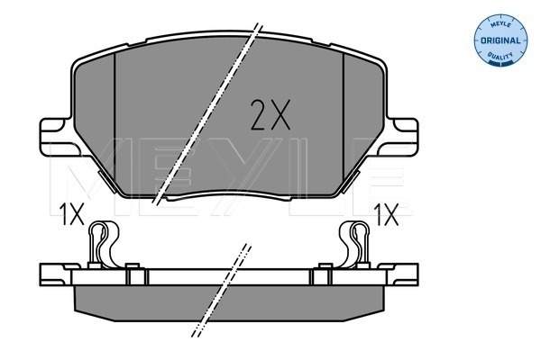 Set placute frana,frana disc 025 221 6520 MEYLE