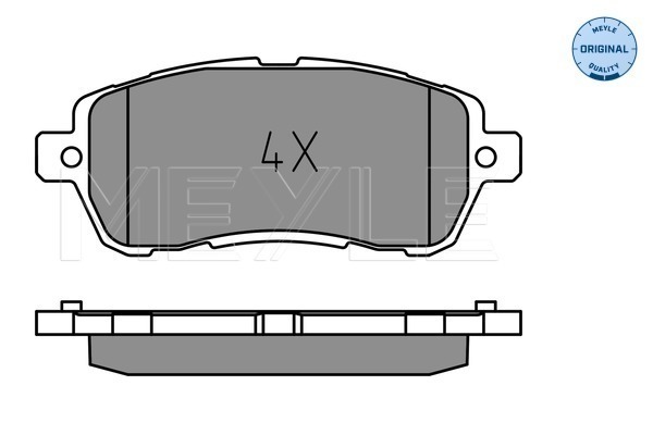 Set placute frana,frana disc 025 221 9117 MEYLE