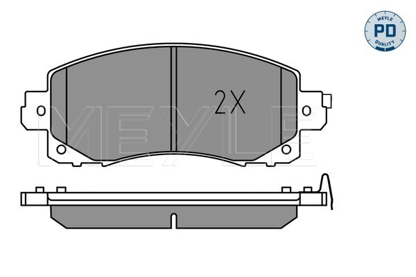 Set placute frana,frana disc 025 222 0117/PD MEYLE