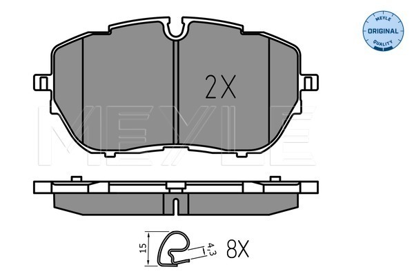 Set placute frana,frana disc 025 222 1818 MEYLE