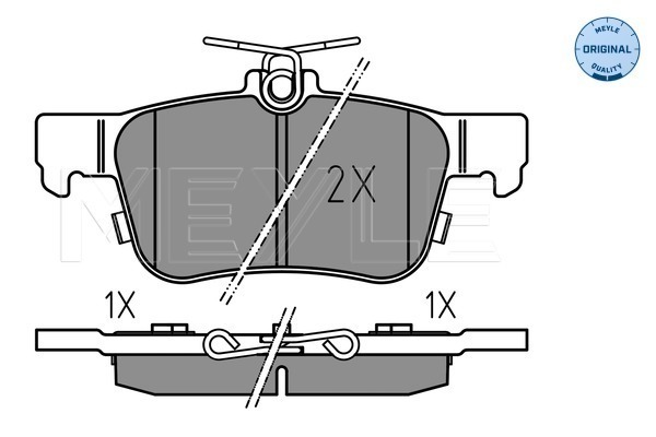 Set placute frana,frana disc 025 222 3116 MEYLE