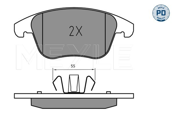 Set placute frana,frana disc 025 222 6920/PD MEYLE