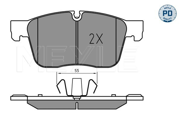 Set placute frana,frana disc 025 223 0218/PD MEYLE