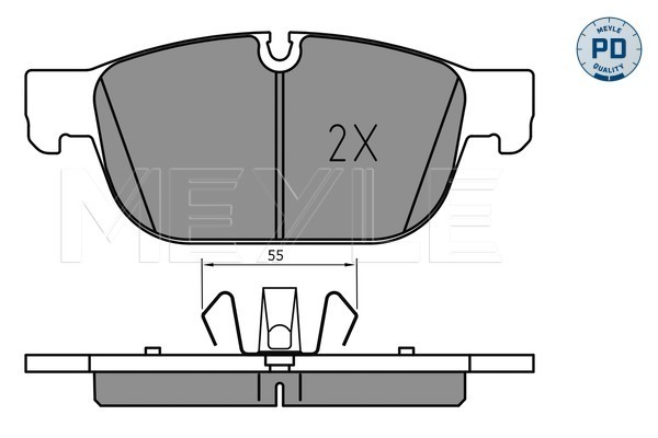 Set placute frana,frana disc 025 223 1719/PD MEYLE