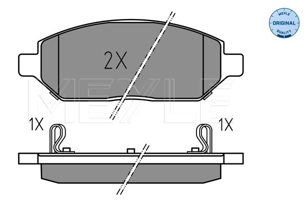 Set placute frana,frana disc 025 223 2618 MEYLE