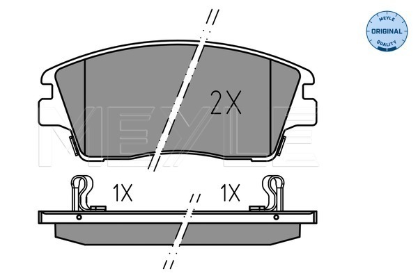 Set placute frana,frana disc 025 223 2917 MEYLE