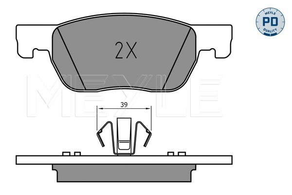 Set placute frana,frana disc 025 223 4220/PD MEYLE