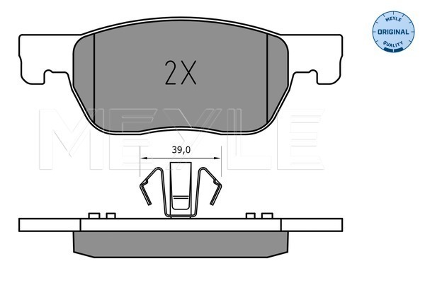 Set placute frana,frana disc 025 223 4220 MEYLE