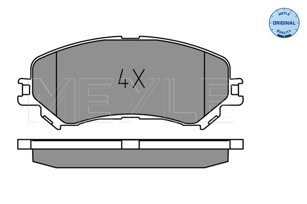 Set placute frana,frana disc 025 223 4719 MEYLE