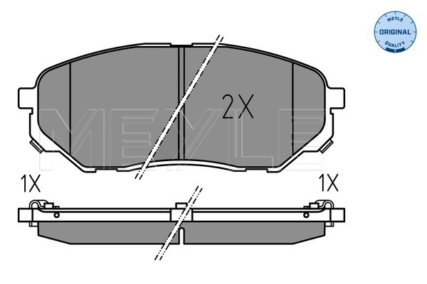 Set placute frana,frana disc 025 223 8017 MEYLE