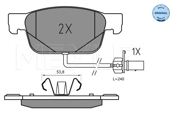 Set placute frana,frana disc 025 223 8317 MEYLE