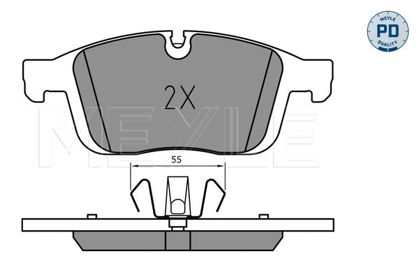 Set placute frana,frana disc 025 223 8619/PD MEYLE