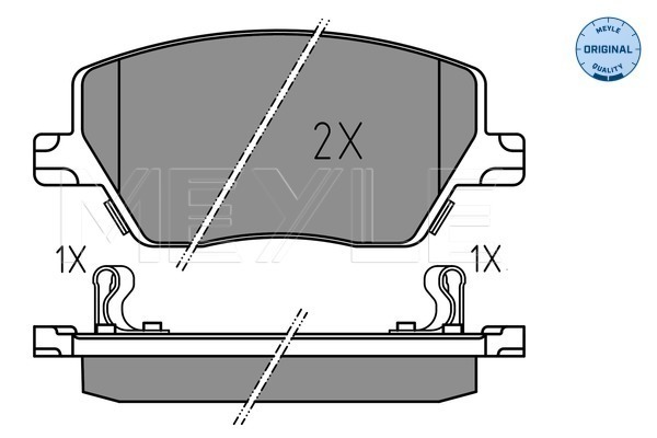 Set placute frana,frana disc 025 223 9719 MEYLE