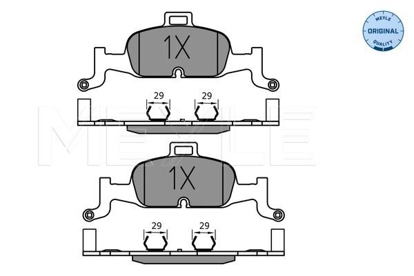 Set placute frana,frana disc 025 224 0216 MEYLE