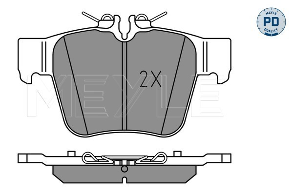 Set placute frana,frana disc 025 224 2316/PD MEYLE