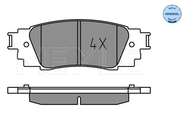 Set placute frana,frana disc 025 224 3415 MEYLE