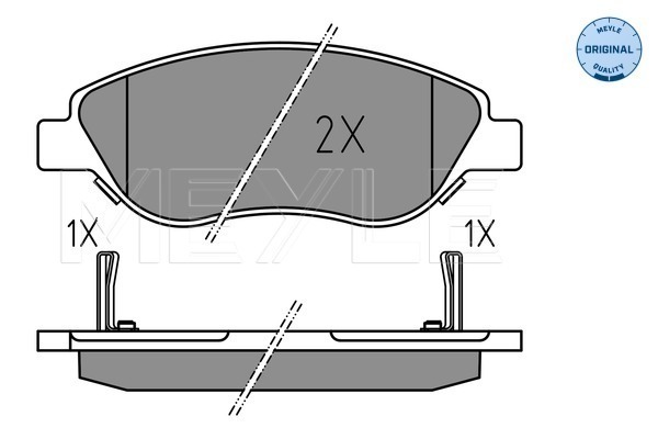 Set placute frana,frana disc 025 224 7619 MEYLE