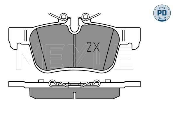 Set placute frana,frana disc 025 225 6816/PD MEYLE