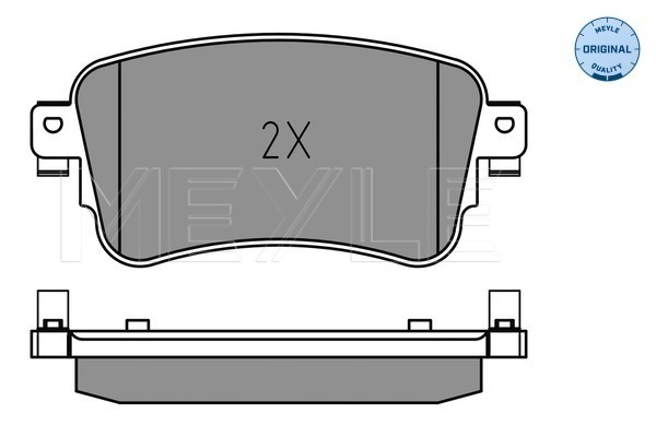 Set placute frana,frana disc 025 225 8818 MEYLE