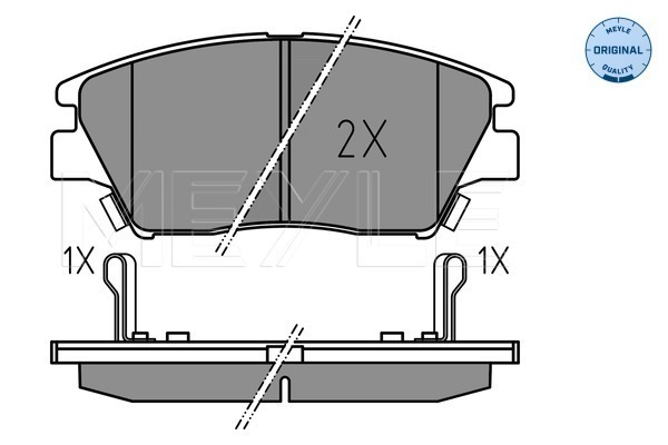 Set placute frana,frana disc 025 225 9018 MEYLE