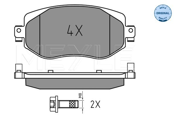 Set placute frana,frana disc 025 226 1019 MEYLE