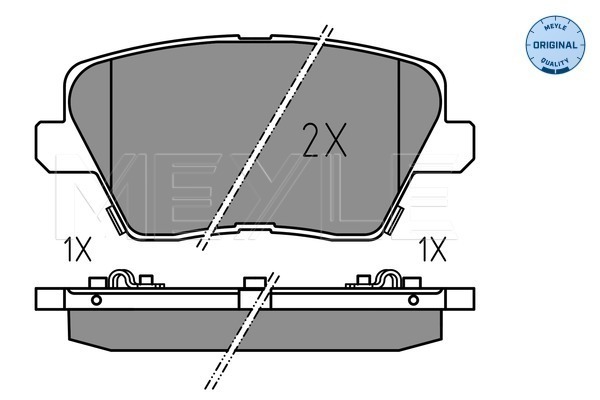 Set placute frana,frana disc 025 226 7516 MEYLE