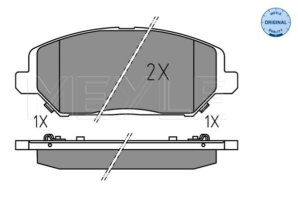 Set placute frana,frana disc 025 228 0420 MEYLE