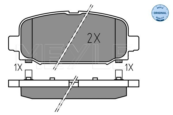 Set placute frana,frana disc 025 228 4418 MEYLE