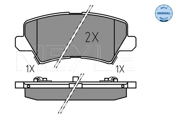 Set placute frana,frana disc 025 229 0115 MEYLE