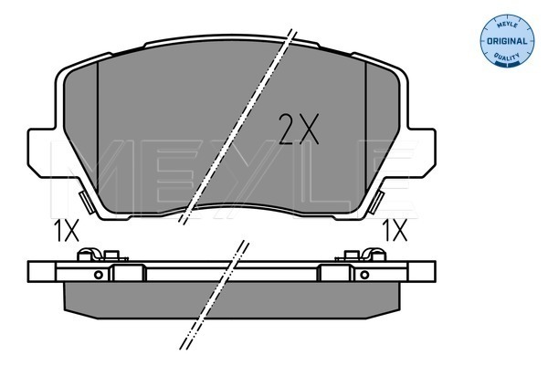 Set placute frana,frana disc 025 229 0417 MEYLE