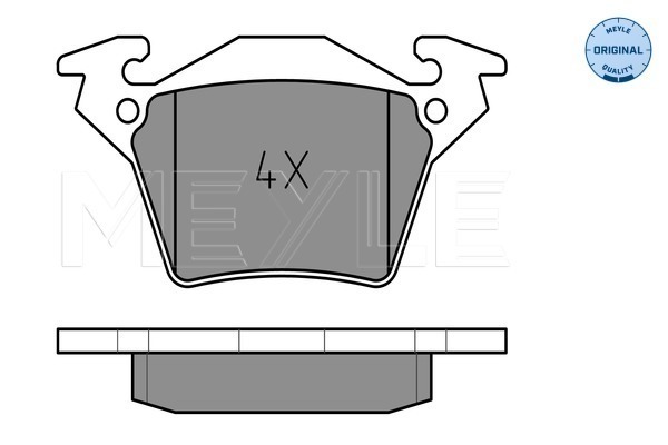 Set placute frana,frana disc 025 230 2017 MEYLE