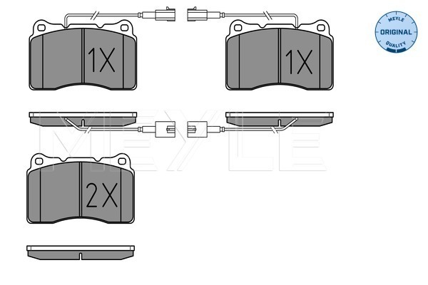 Set placute frana,frana disc 025 230 9216/W MEYLE