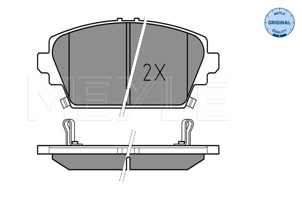 Set placute frana,frana disc 025 230 9416/W MEYLE