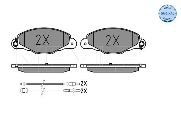 Set placute frana,frana disc 025 231 3518/W MEYLE