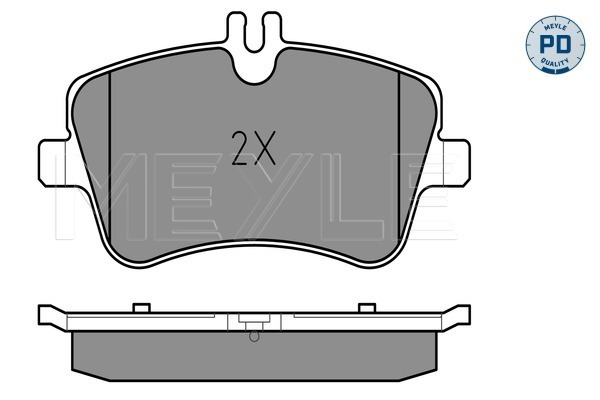 Set placute frana,frana disc 025 231 4419/PD MEYLE