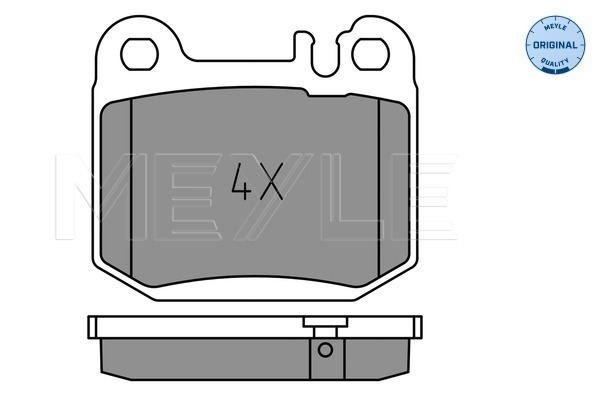 Set placute frana,frana disc 025 231 5715 MEYLE