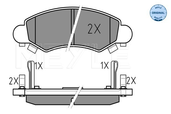 Set placute frana,frana disc 025 232 5316/W MEYLE