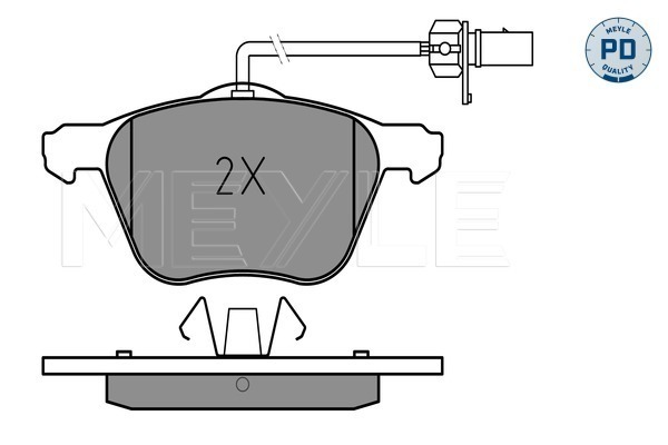 Set placute frana,frana disc 025 232 6920/PD MEYLE