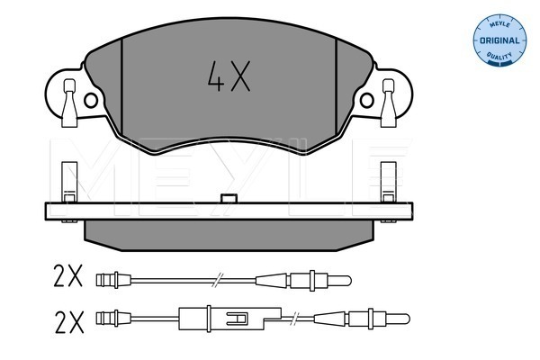 Set placute frana,frana disc 025 232 7617/W MEYLE