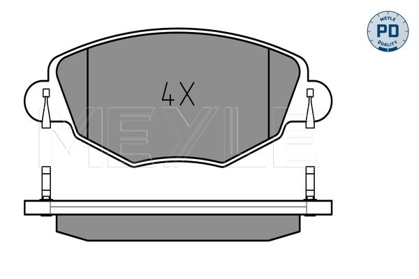 Set placute frana,frana disc 025 232 7918/PD MEYLE