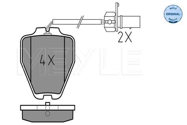 Set placute frana,frana disc 025 232 8017/W MEYLE