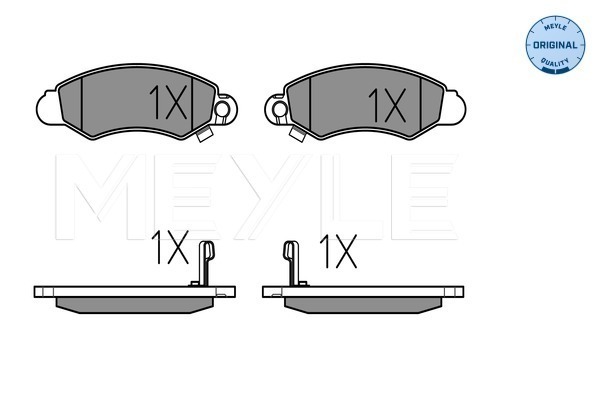 Set placute frana,frana disc 025 232 9614/W MEYLE