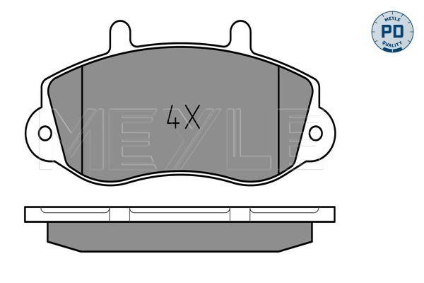 Set placute frana,frana disc 025 233 0218/PD MEYLE