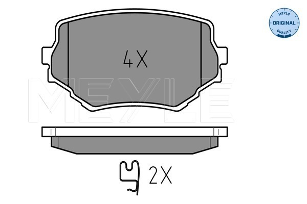 Set placute frana,frana disc 025 233 1414/W MEYLE