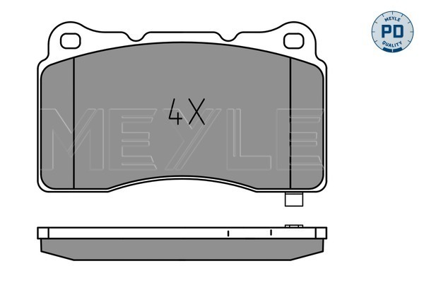 Set placute frana,frana disc 025 233 2516/PD MEYLE