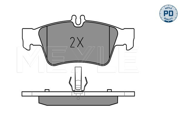 Set placute frana,frana disc 025 233 3416/PD MEYLE